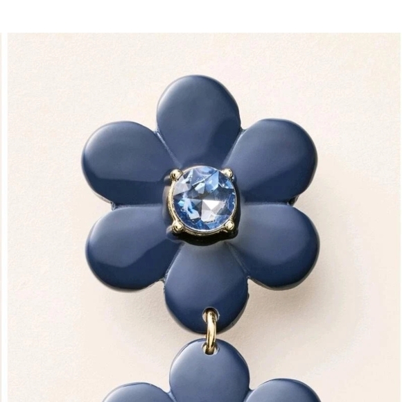 Kate Spade Blue Flower Earrings - Picture 3 of 6